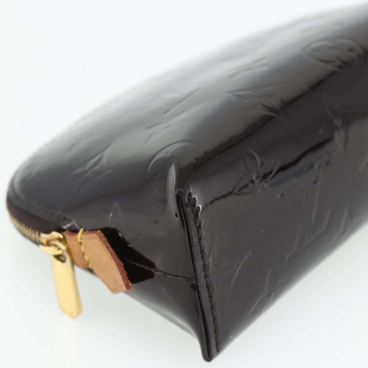 Louis Vuitton Cosmetic Monogram Vernis, Burgundy, Patent Leather, Toiletry Case
