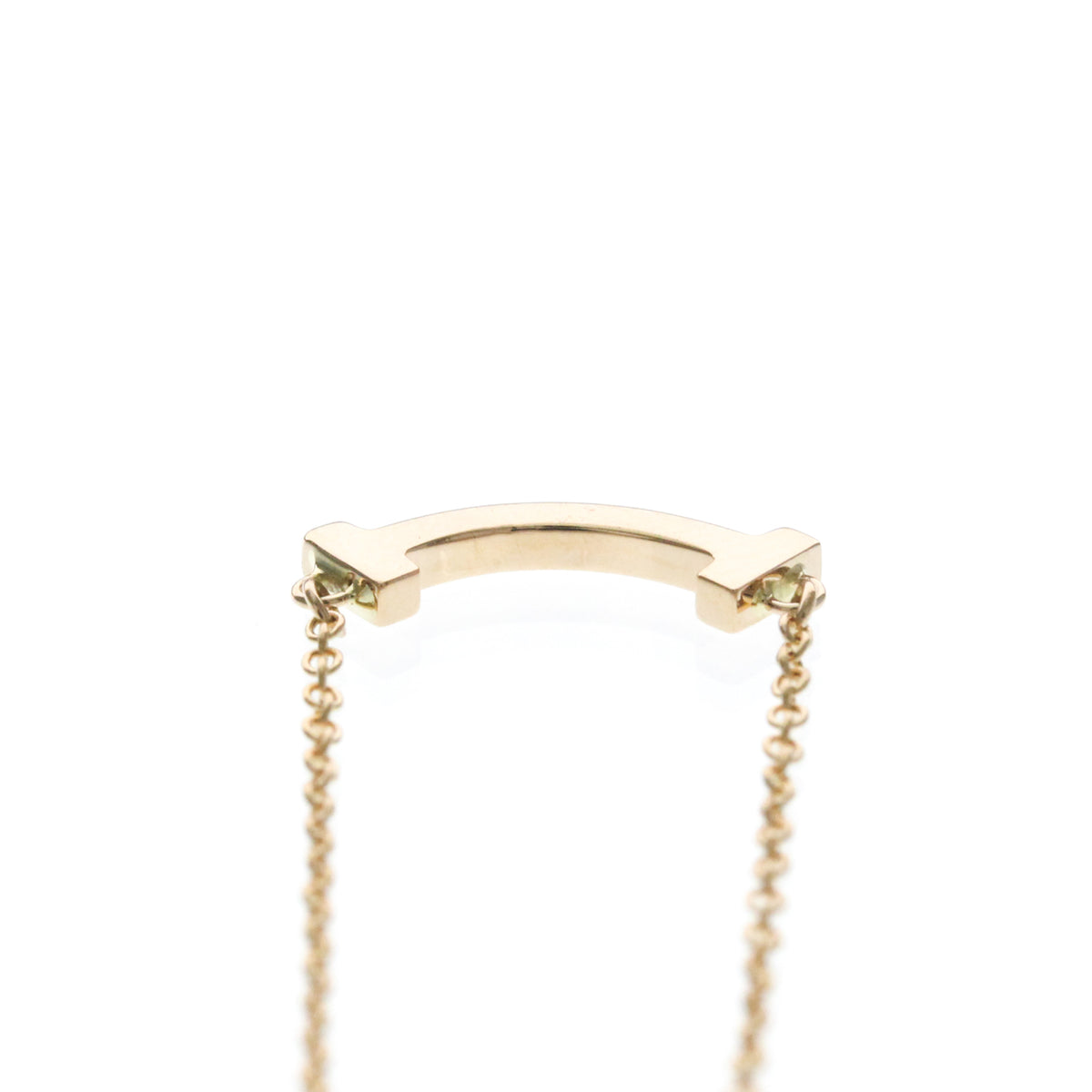 Tiffany & Co. T Smile Pendant 18K Rose Gold, Gold, Pink Gold, Necklace