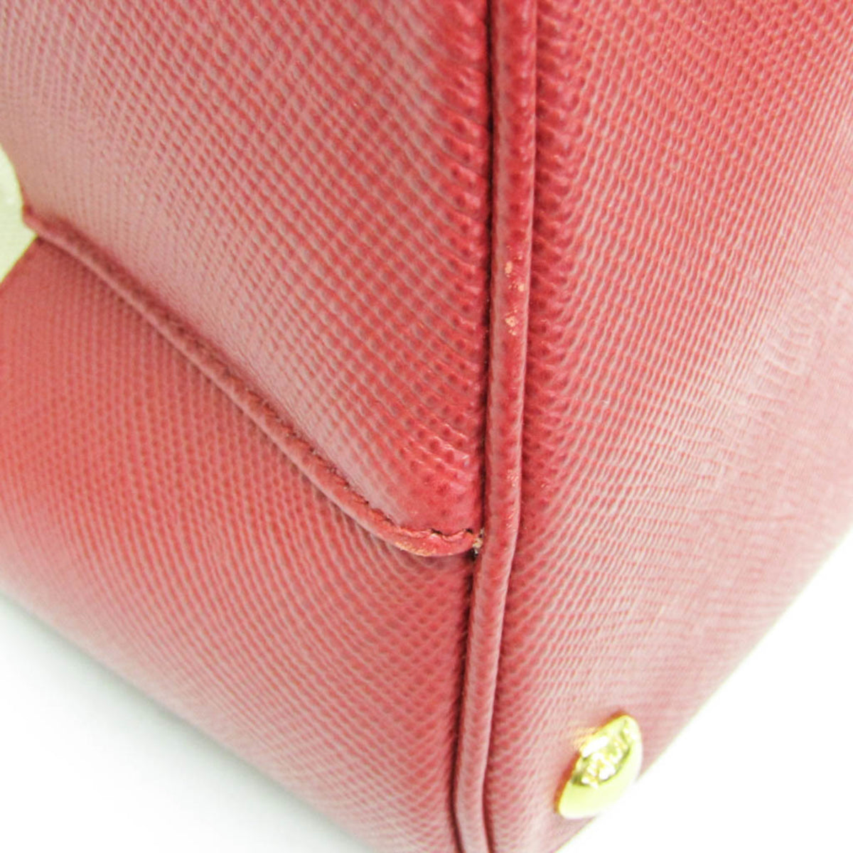 Prada Cuir Double Canvas and Saffiano Leather, Beige, Canvas, Tote Bag