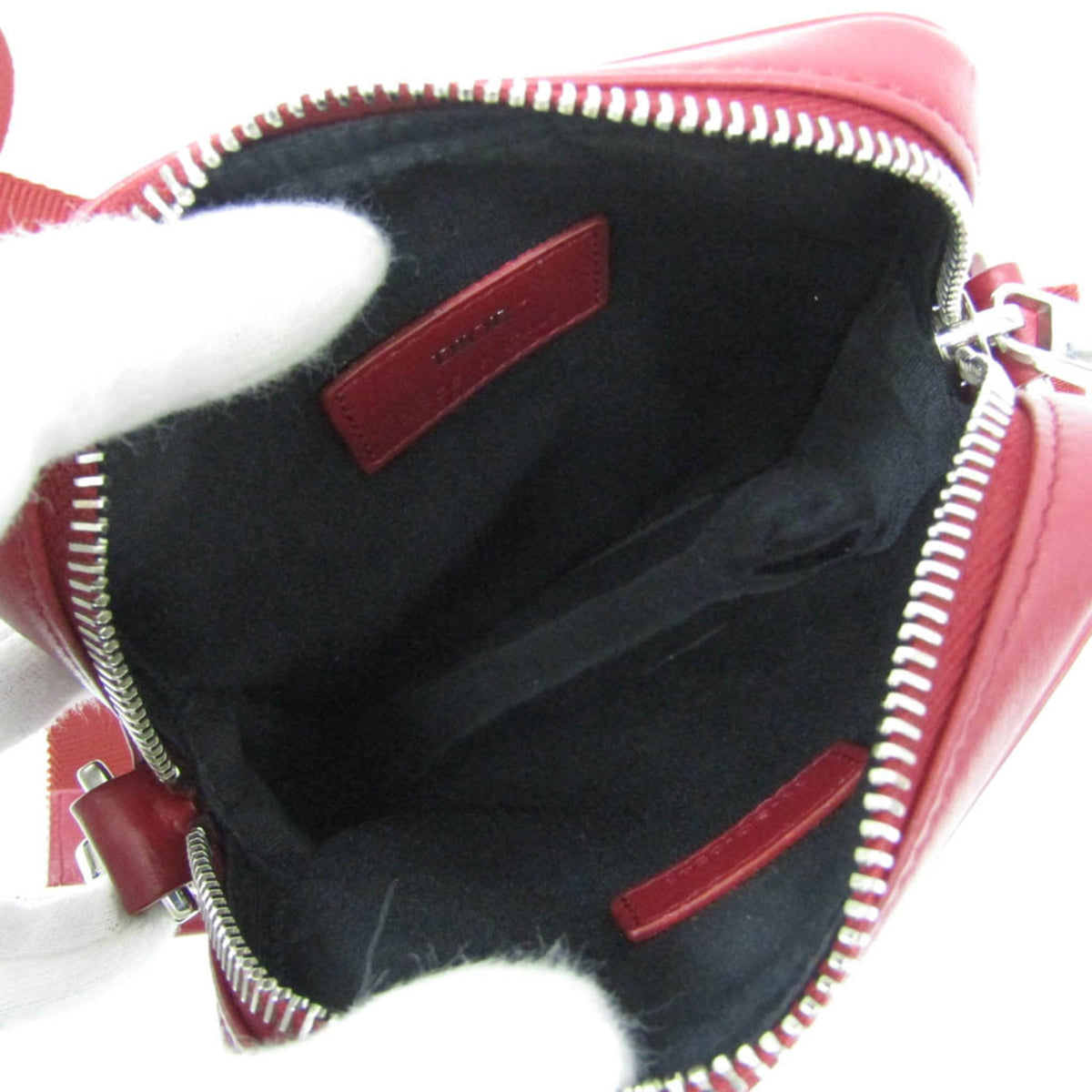 Christian Dior World Tour Zip Messenger Oblique Galaxy Leather, Red, Leather, Clutch