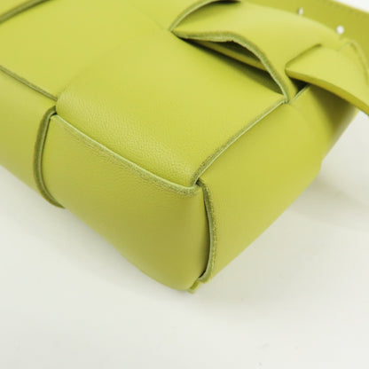 Bottega Veneta Cassette Belt Maxi Intrecciato Leather, Green, Leather, Clutch