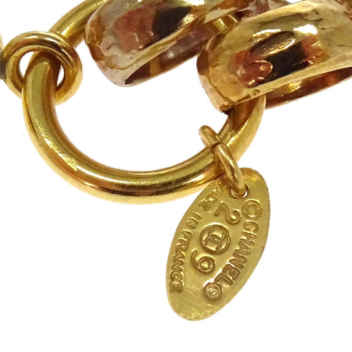 Chanel Coco Medallion Metal with Crystal, Gold, Gold Plated, Necklace
