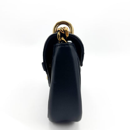 Louis Vuitton New Wave Chain Quilted Leather, Black, Leather, Handbag