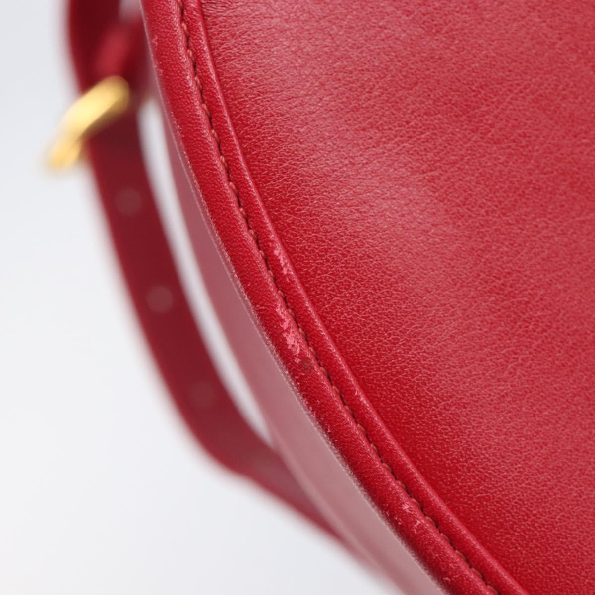Saint Laurent Vintage Shoulder bag Leather, Red, Leather, Shoulder Bag