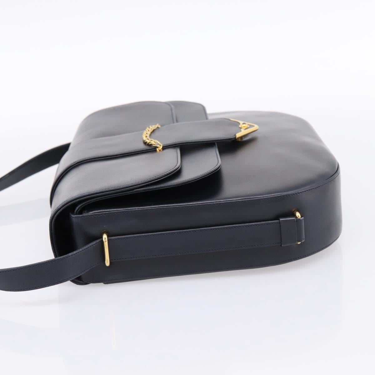 Cartier Sapphire Line Leather, Black, Leather, Shoulder Bag