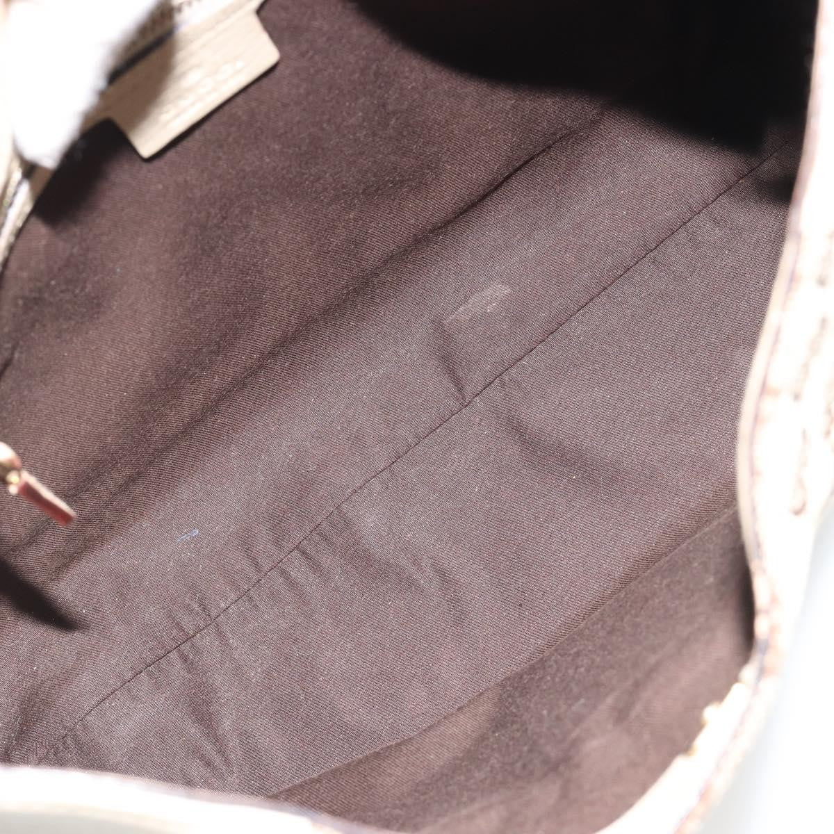 Gucci Hasler Hobo GG Canvas, Beige, Canvas, Shoulder Bag