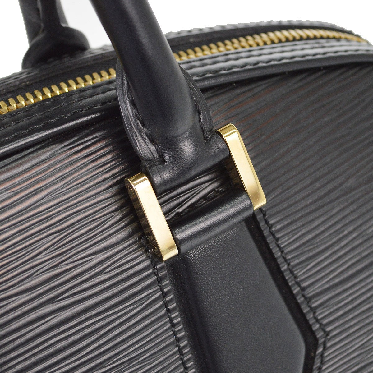 Louis Vuitton Jasmin Epi Leather, Black, Leather, Handbag