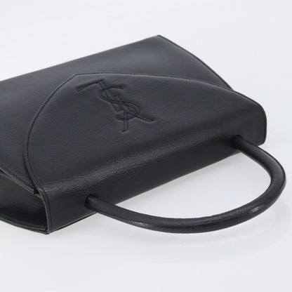 Saint Laurent Vintage Flap Top Handle Bag Caviar Leather, Black, Leather, Handbag