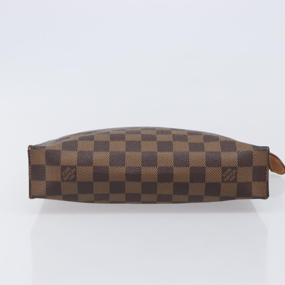 Louis Vuitton Toiletry Pouch Damier, Brown, Canvas, Clutch