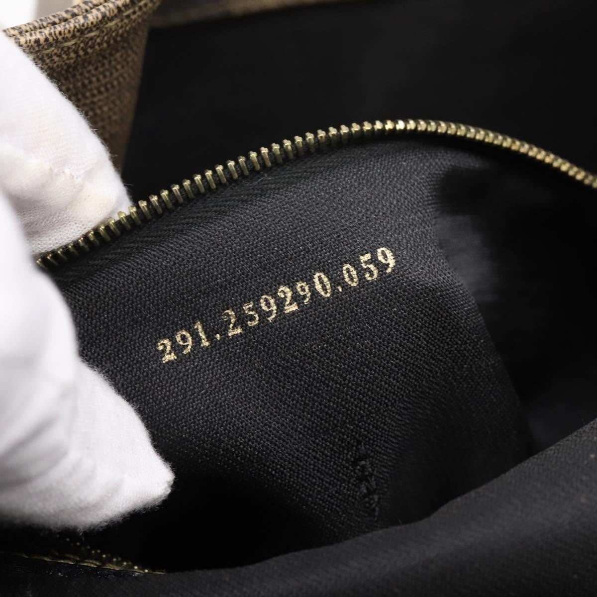 Fendi Vintage Pequin Logo Coated Canvas, Brown, Canvas, Backpack