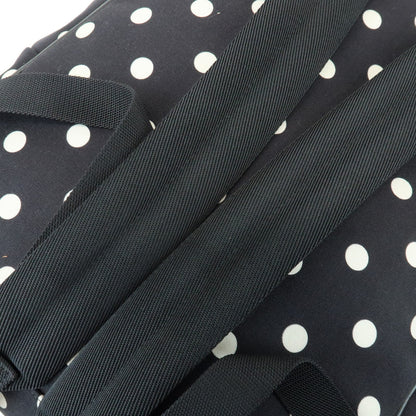 Saint Laurent City Printed Canvas, Black, Canvas, Backpack