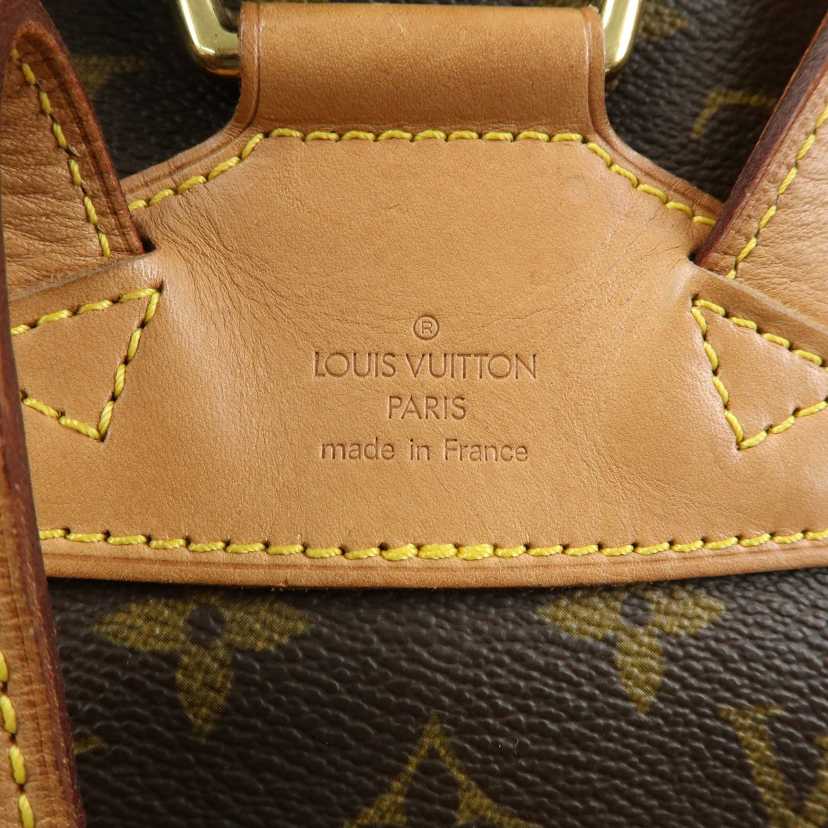 Louis Vuitton Vintage Montsouris Monogram Canvas, Brown, Canvas, Backpack