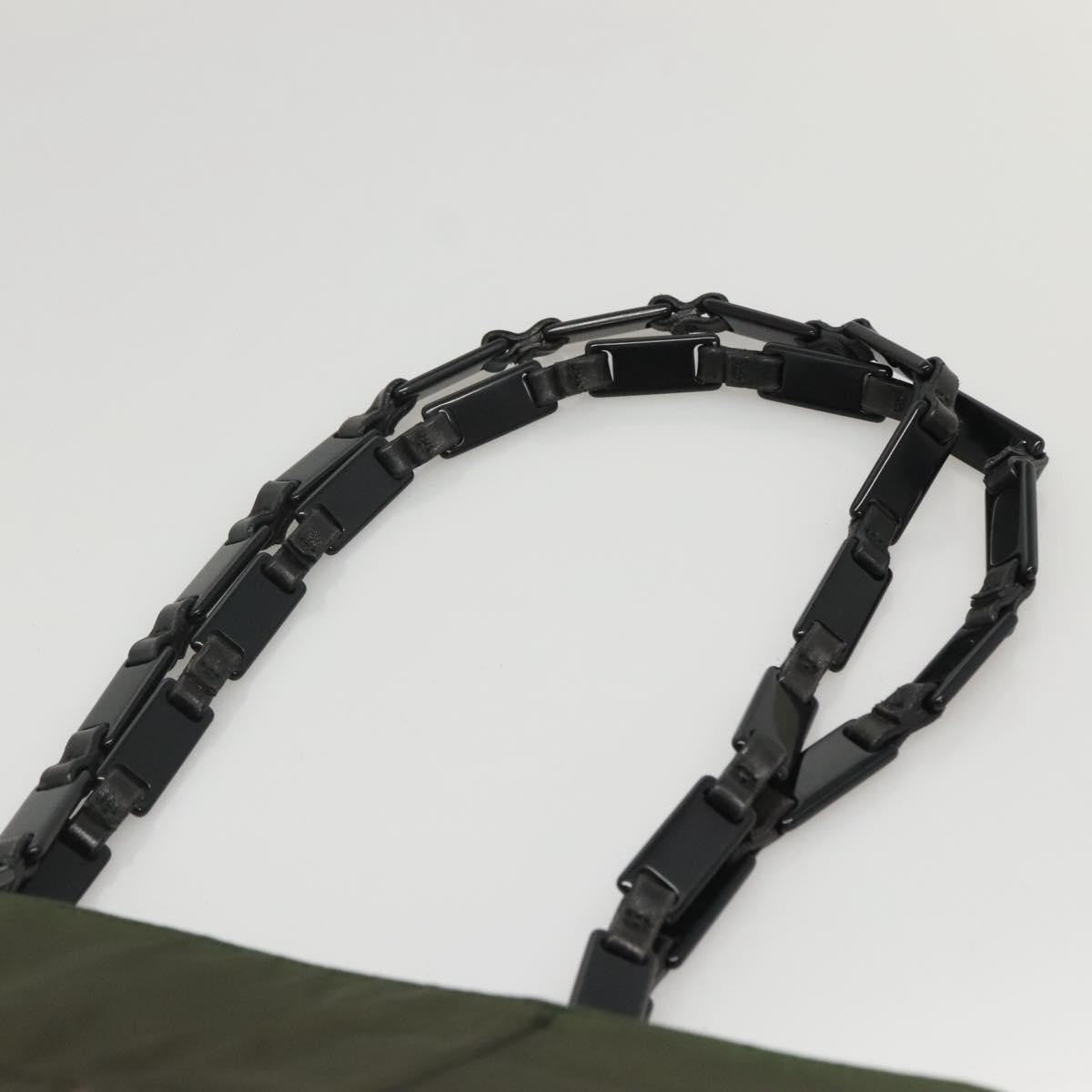 Prada Vintage Tessuto, Khaki, Nylon, Shoulder Bag