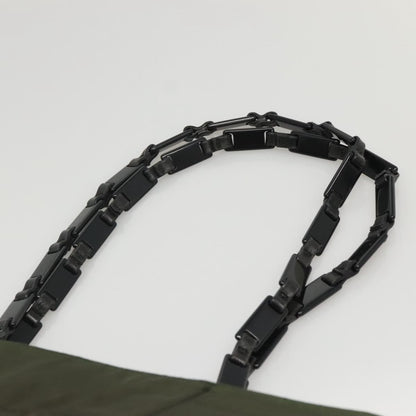 Prada Vintage Tessuto, Khaki, Nylon, Shoulder Bag