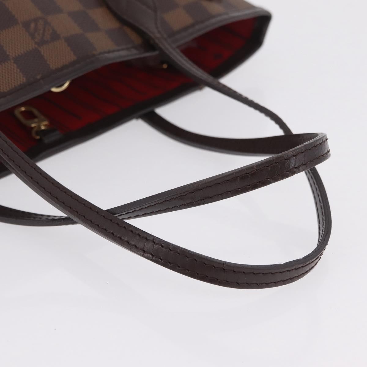 Louis Vuitton Neverfull Damier, Brown, Canvas, Tote Bag