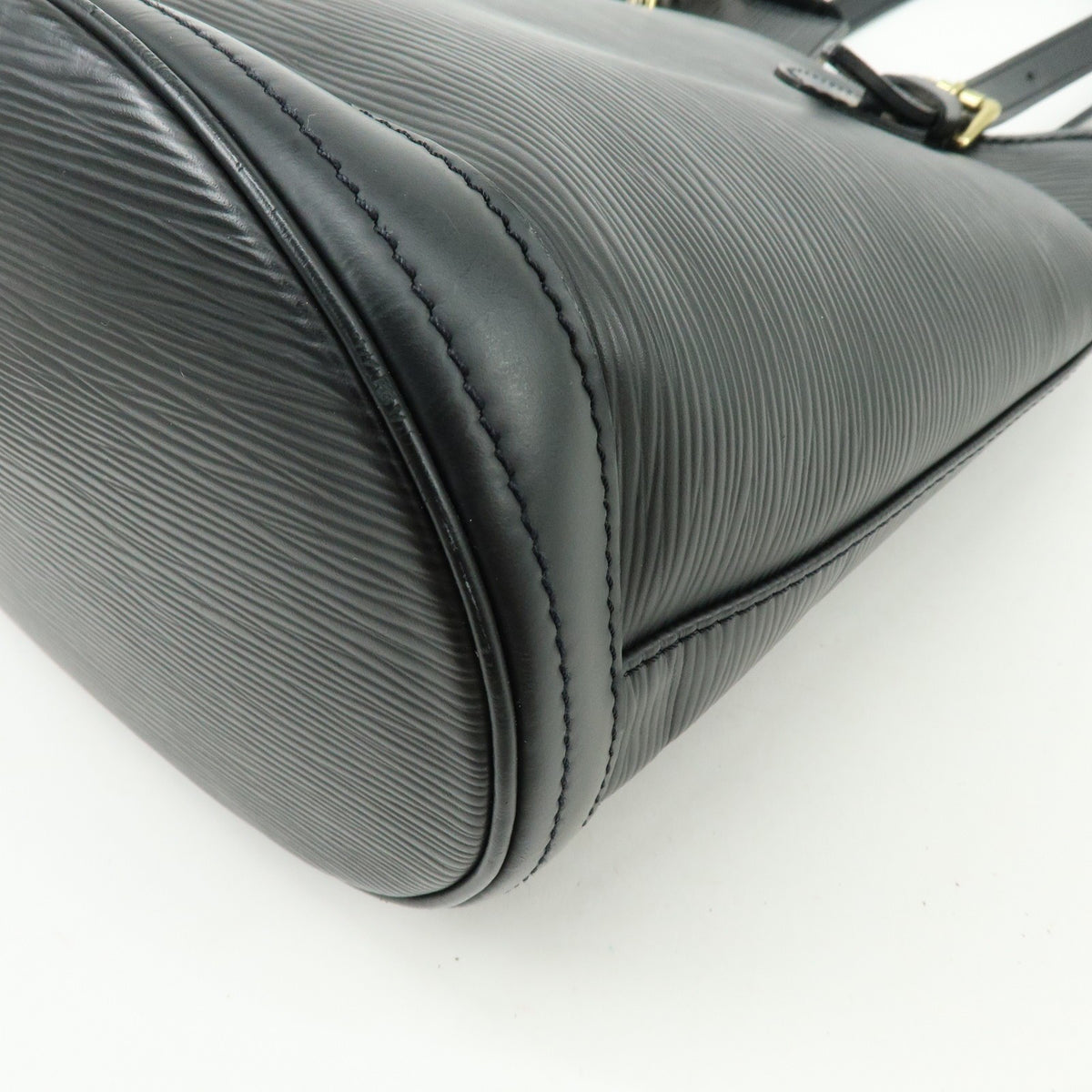 Louis Vuitton Petit Bucket Epi Leather, Black, Leather, Handbag