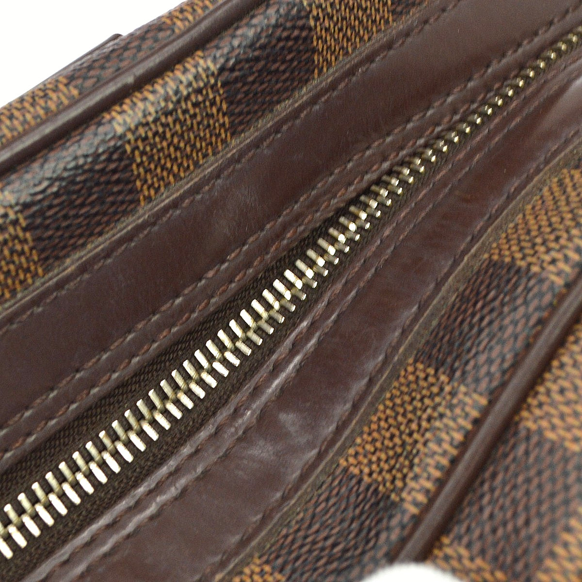 Louis Vuitton Duomo Boston Damier Ebene, Brown, Canvas, Handbag