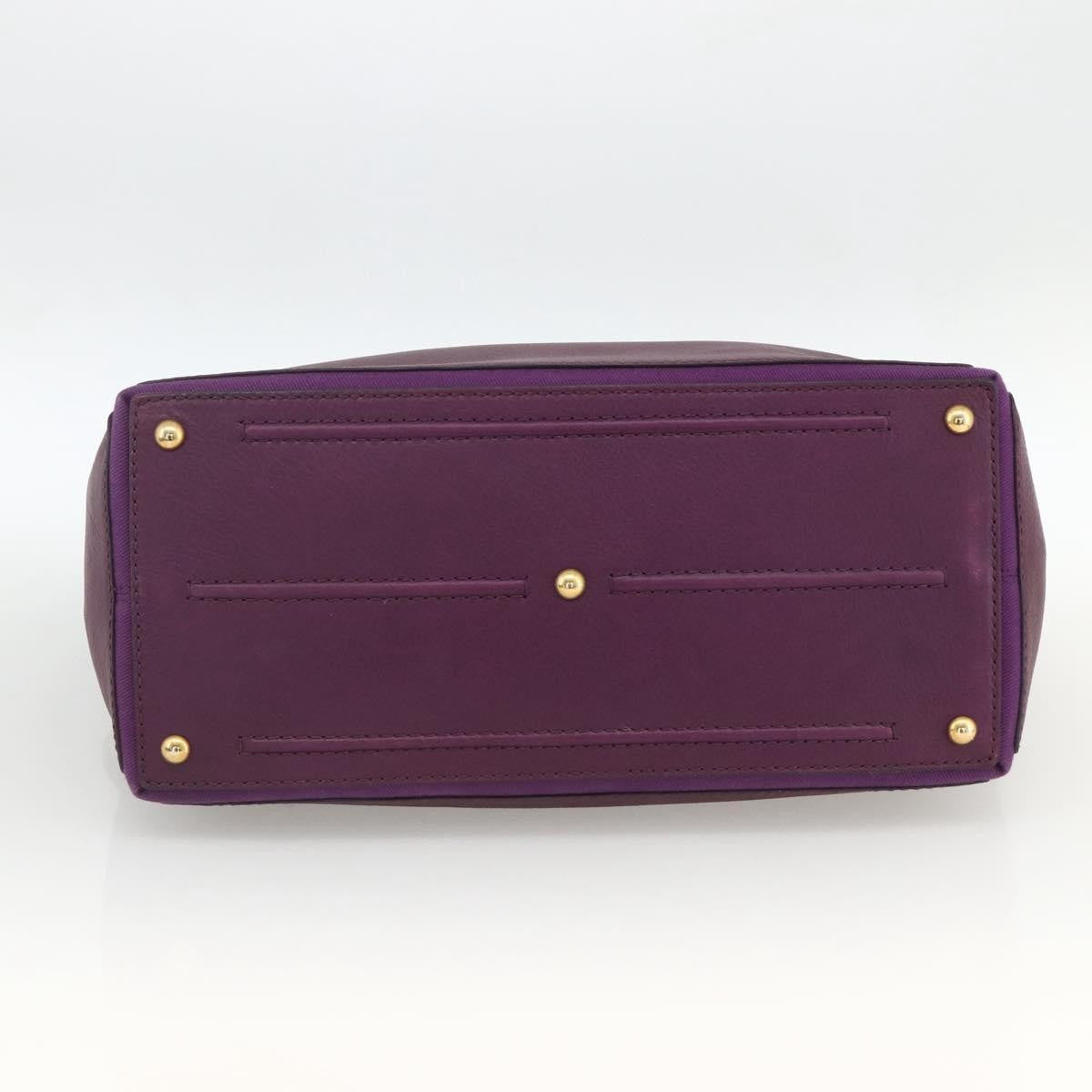 Saint Laurent Bicolor Muse Two Cabas Leather, Purple, Leather, Tote Bag
