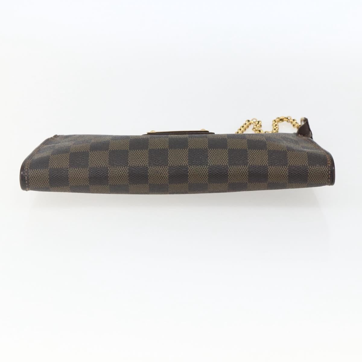 Louis Vuitton Sophie Damier Ebene, Brown, Canvas, Clutch