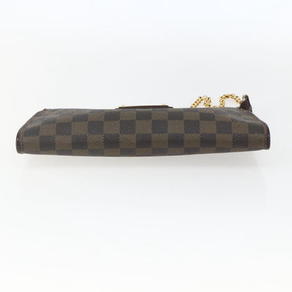 Louis Vuitton Sophie Damier Ebene, Brown, Canvas, Clutch