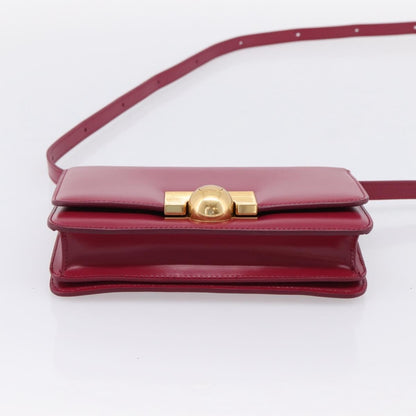 Bottega Veneta BV Classic Smooth Calfskin, Burgundy, Leather, Shoulder Bag