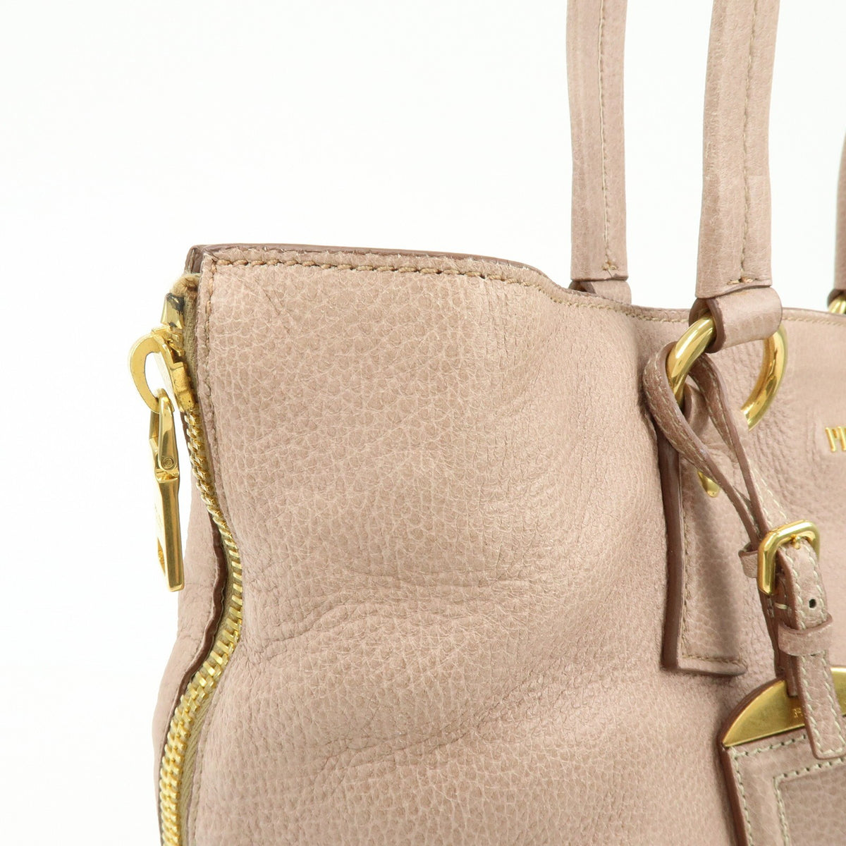 Prada Vitello Daino Leather, Pink, Leather, Shoulder Bag