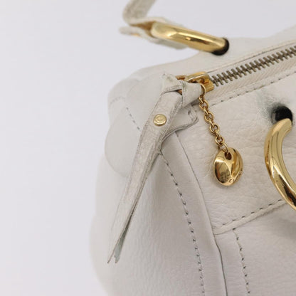Celine Handbag Leather, White, Leather, Handbag