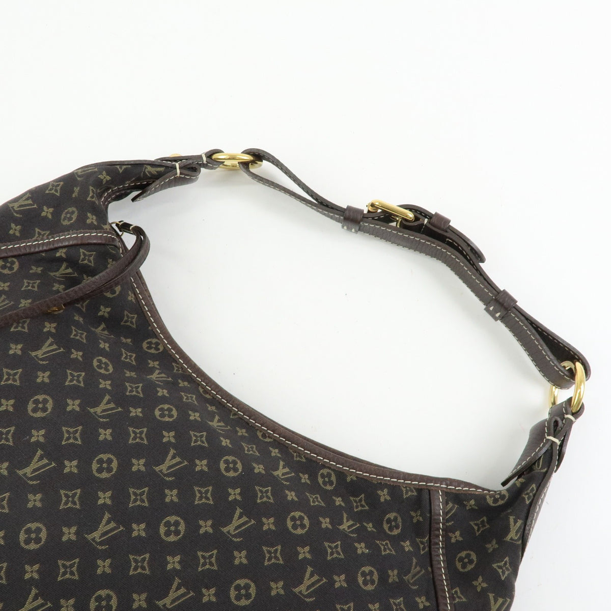 Louis Vuitton Manon Mini Lin, Brown, Canvas, Handbag