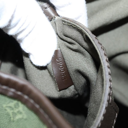 Louis Vuitton Vintage Montsouris Mini Lin, Khaki, Canvas, Backpack