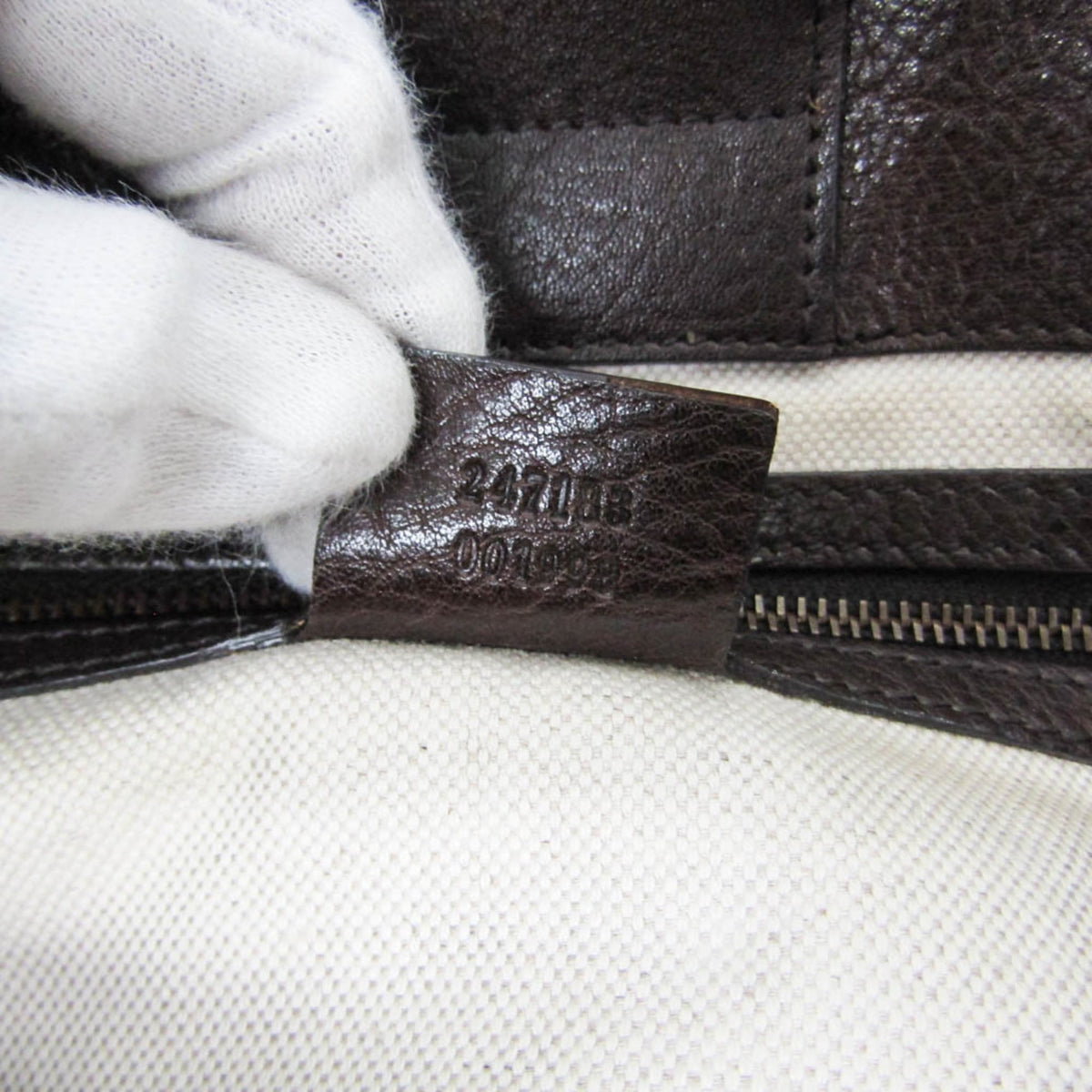 Gucci GG Running GG Canvas with Leather, Beige, Canvas, Tote Bag