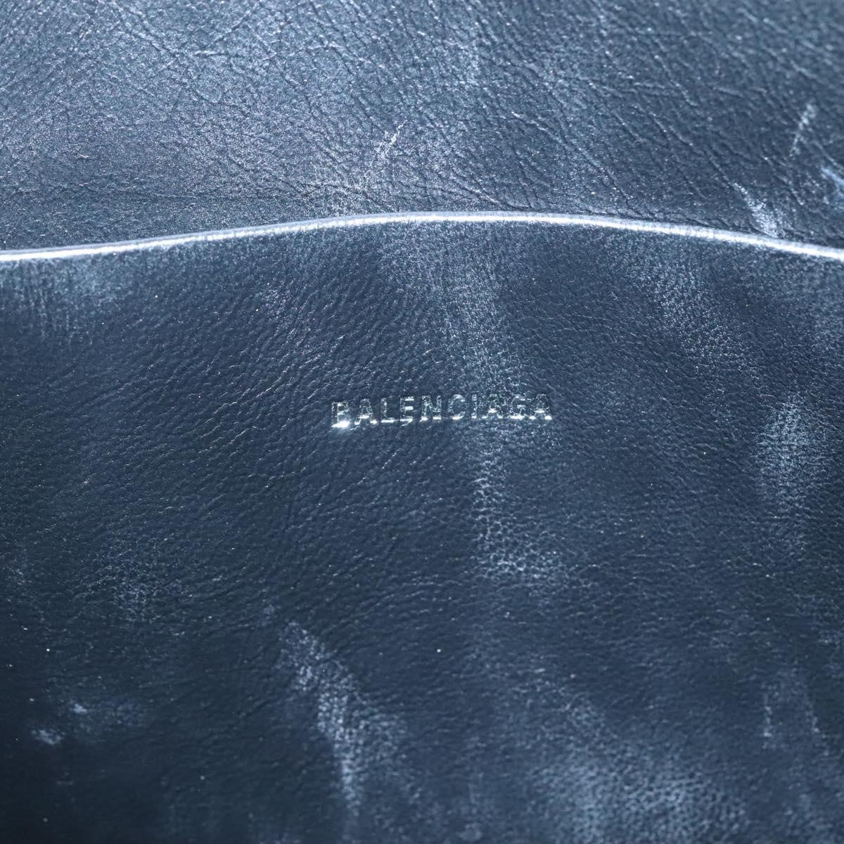 Balenciaga Ville Pouch Leather, Black, Leather, Clutch