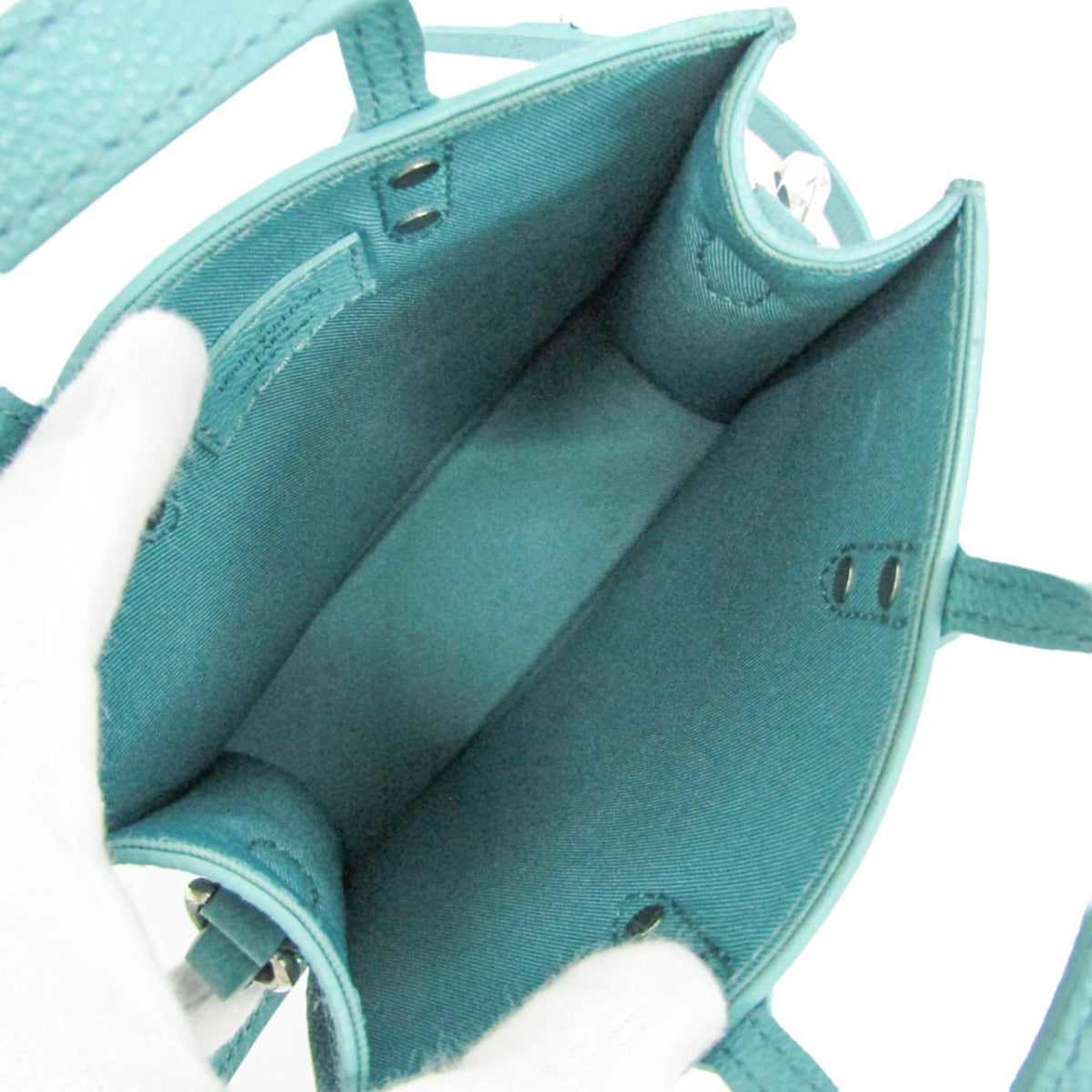 Louis Vuitton Sac Plat Limited Edition Marque Deposee Damier Giant, Turquoise, Canvas, Handbag