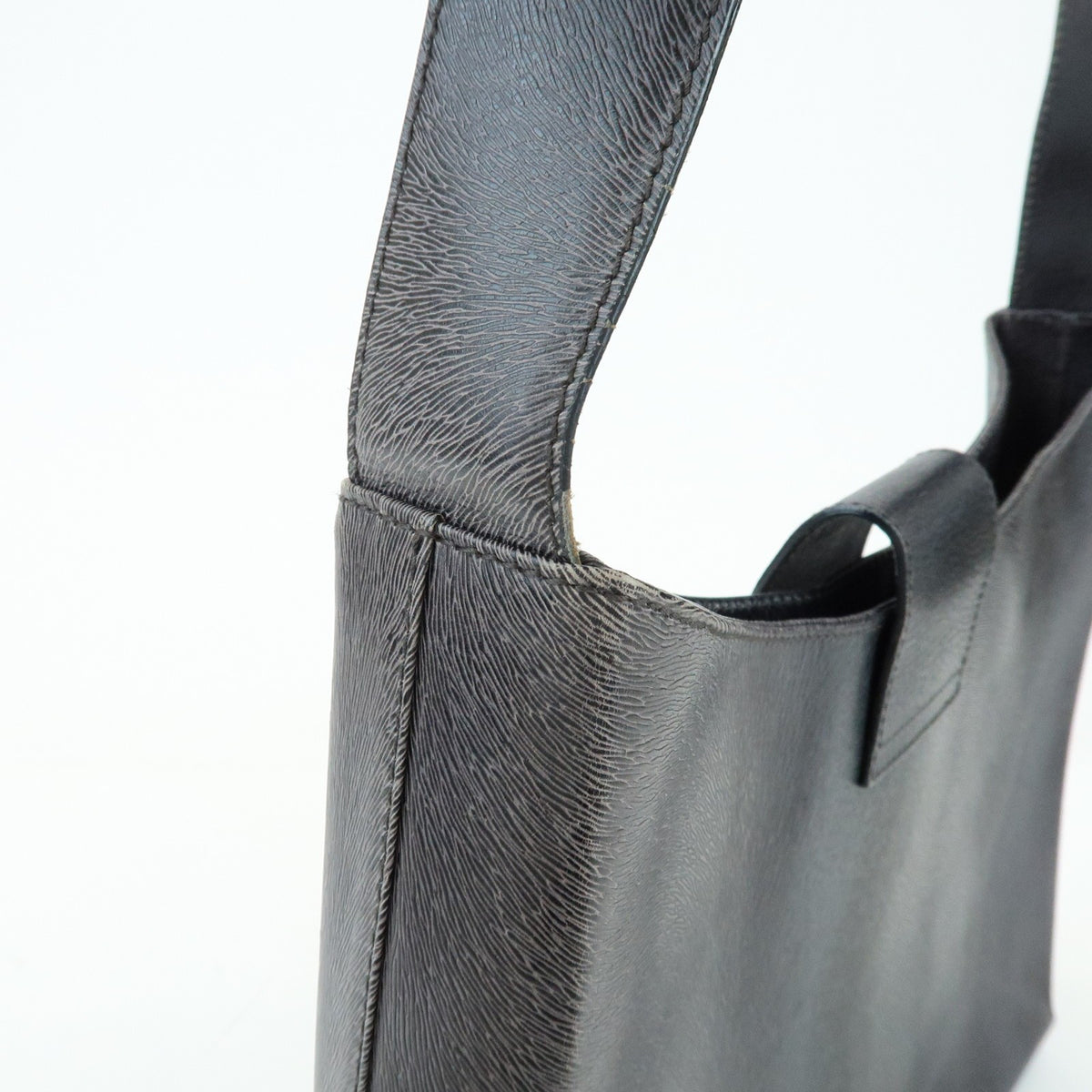 Salvatore Ferragamo Gancio Flap Hobo Leather, Black, Leather, Shoulder Bag