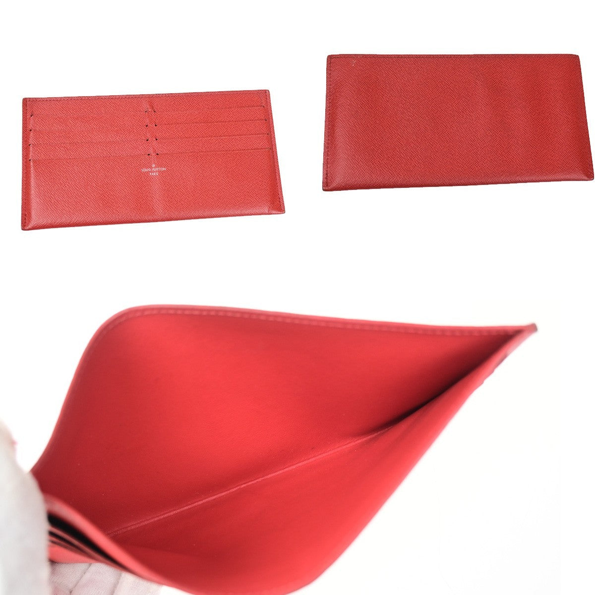 Louis Vuitton Felicie Chain Epi Leather, Red, Leather, Clutch