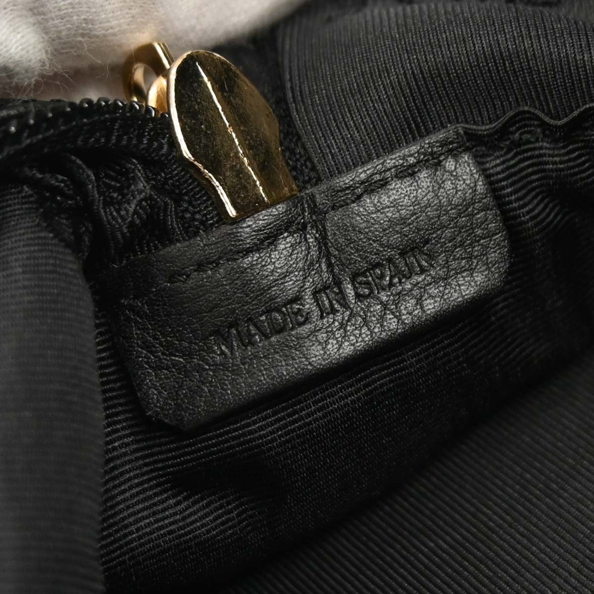 Loewe Amazona Leather, Black, Leather, Travel Bag
