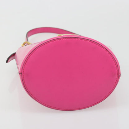 Salvatore Ferragamo Trifolio Leather, Pink, Leather, Shoulder Bag