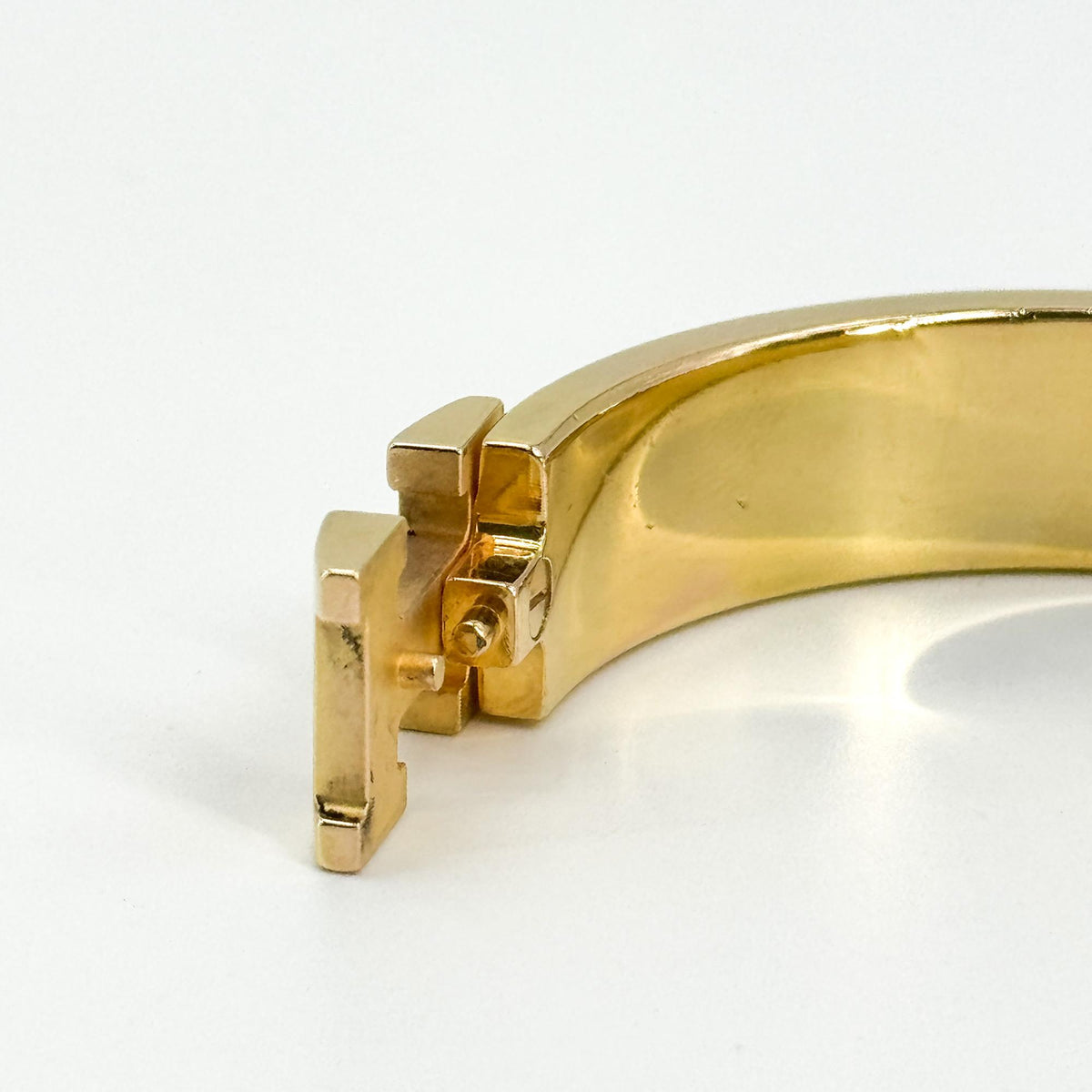 Hermes Clic H Fusion Enamel, Gold, Metal, Bracelet