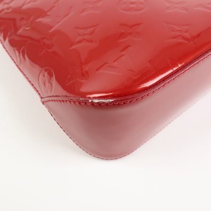 Louis Vuitton Brentwood Monogram Vernis, Red, Patent Leather, Handbag