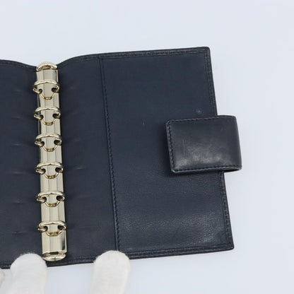 Gucci Ring Agenda Cover Guccissima Leather, Navy, Leather, Briefcase