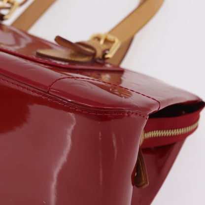 Louis Vuitton Rosewood Avenue Monogram Vernis, Red, Patent Leather, Handbag