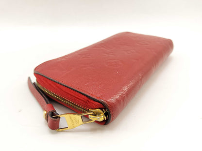 Louis Vuitton Zippy Monogram Empreinte Leather, Red, Leather, Wallet
