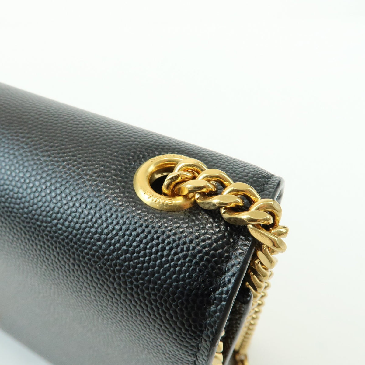 Saint Laurent Classic Monogram Leather, Black, Leather, Crossbody Bag