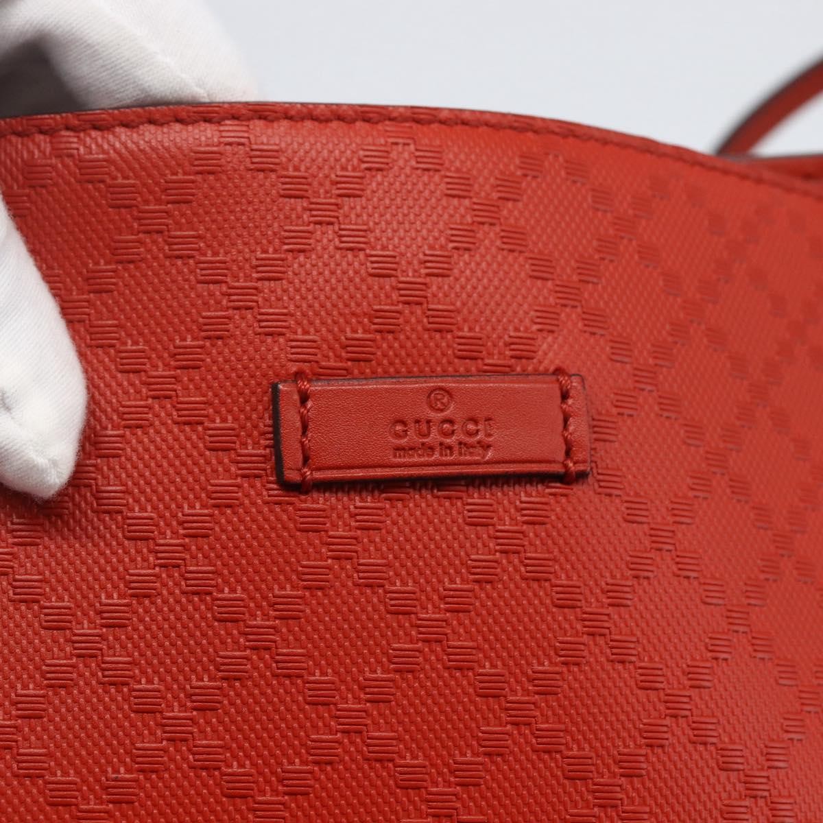 Gucci Bright Diamante Leather, Red, Leather, Tote Bag