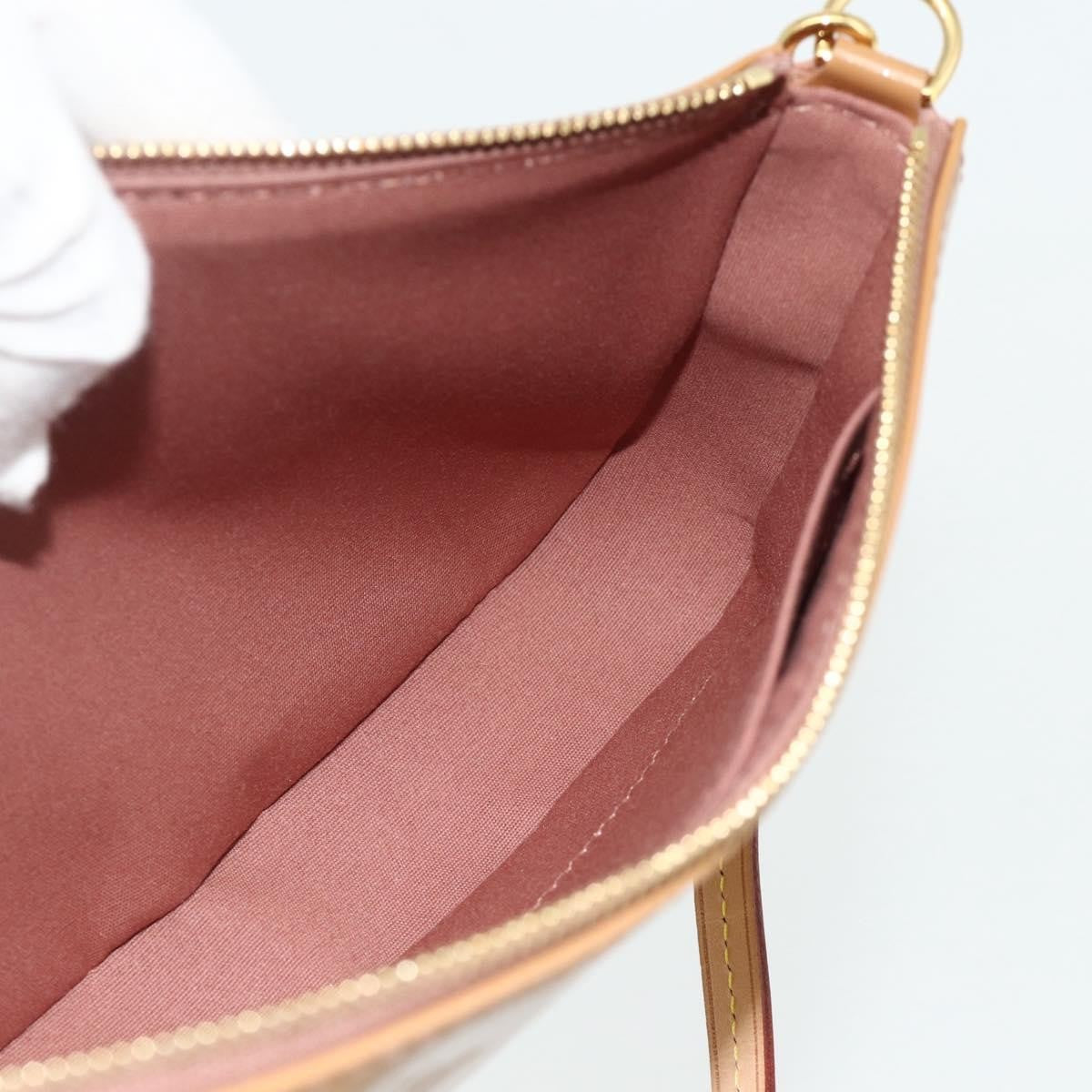 Louis Vuitton Pochette Accessoires NM Monogram Vernis, Brown, Patent Leather, Clutch