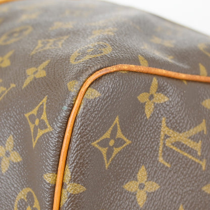 Louis Vuitton Keepall Monogram, Brown, Canvas, Travel Bag