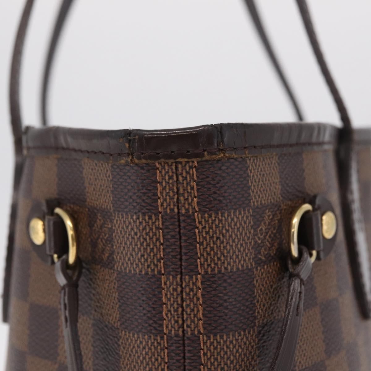 Louis Vuitton Neverfull Damier, Brown, Canvas, Tote Bag