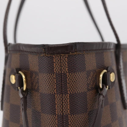 Louis Vuitton Neverfull Damier, Brown, Canvas, Tote Bag