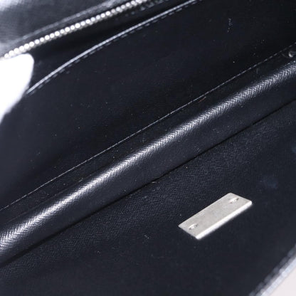 Louis Vuitton Selenga Pochette Taiga Leather, Gray, Leather, Clutch