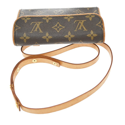 Louis Vuitton Florentine Waist Monogram Canvas, Brown, Leather, Clutch