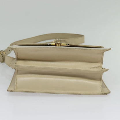 Gucci Vintage Flap Leather, Beige, Leather, Shoulder Bag